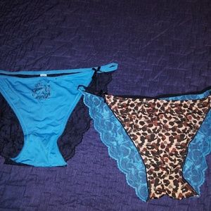 2 Joe Boxer Bikini Style Panties Leopard Lace 3xl